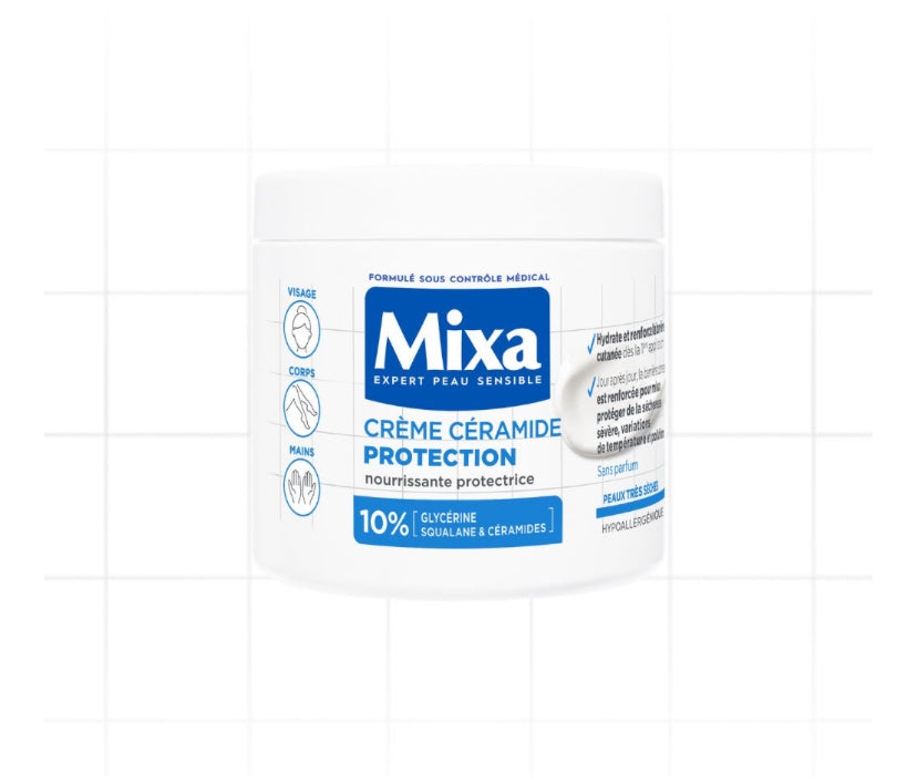 Mixa Crème Céramide Protection – Peaux Très Sèches - 400ml